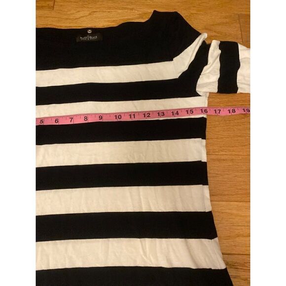 White House Black Market, women's striped boat neck short sleeve top size small - Picture 5 of 9
